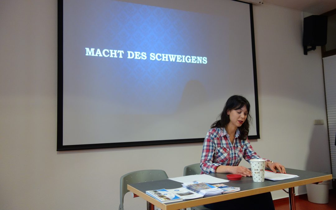 Lesung von Chantal zu Widerstand im NS-Regime am Beispiel von Georg Elser