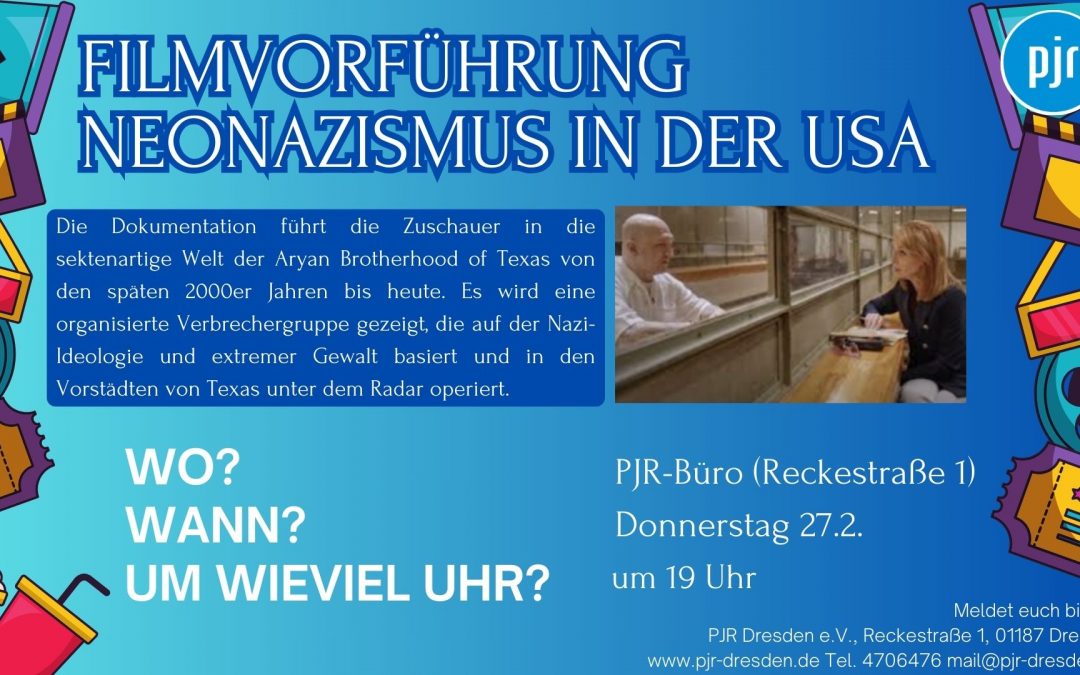 Filmvorführung „Neonazismus in der USA“